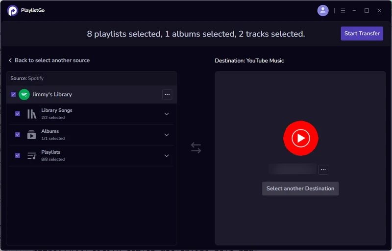 pick destination platform