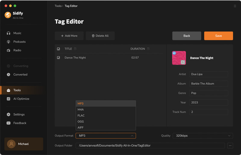 tags editor