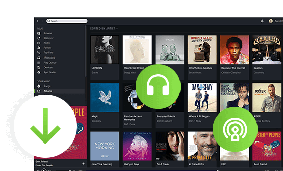 record music files from spotify