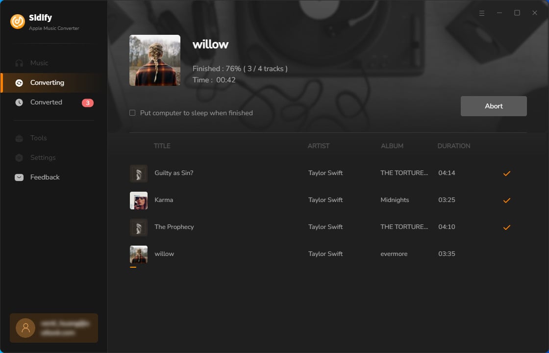 Start Converting Spotify music