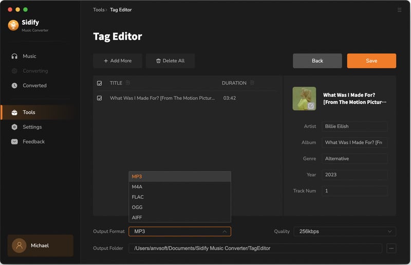 tags editor