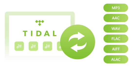 convert tidal music to mp3, aac, wav, flac, aiff, alac