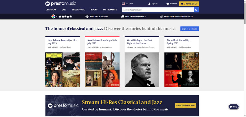 presto music flac music download site