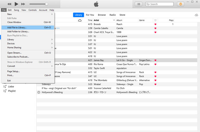 add music to itunes