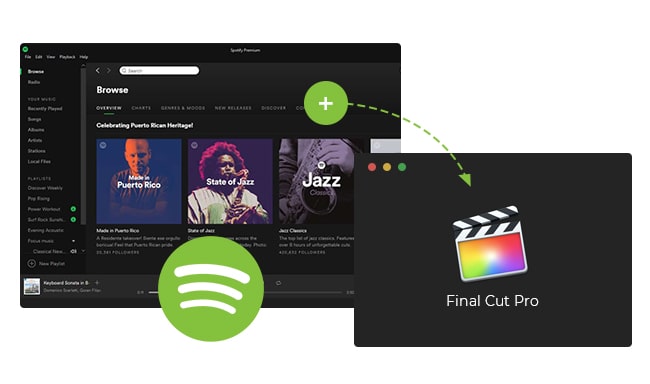 add spotify music to final cut pro