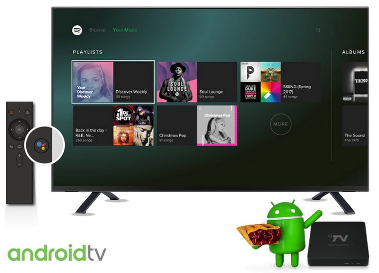 Play Spotify Music on Android TV