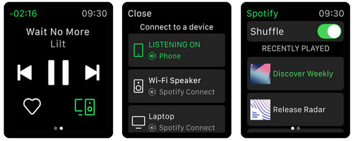 Use Spotify on Apple Watch