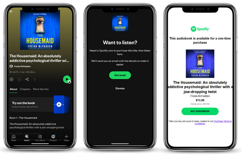 buy audiobooks on spotify android