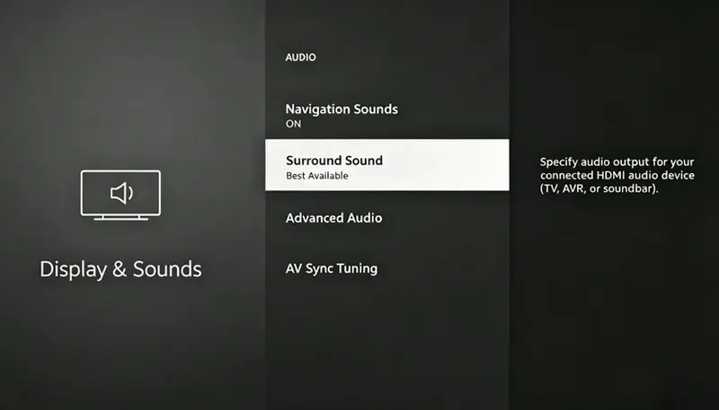 Enable Dolby Atmos on TV 
