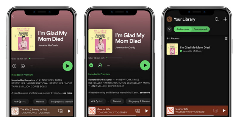 download audiobooks on spotify android