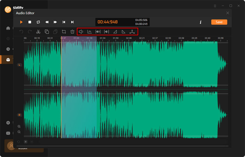 edit audio recording on audio editor