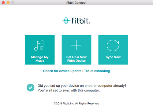 Trasferisci musica su Fitbit Versa su Mac