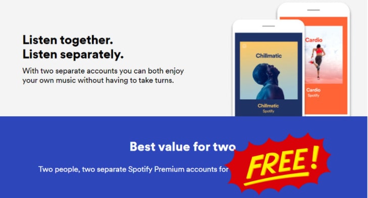 get spotify duo for free