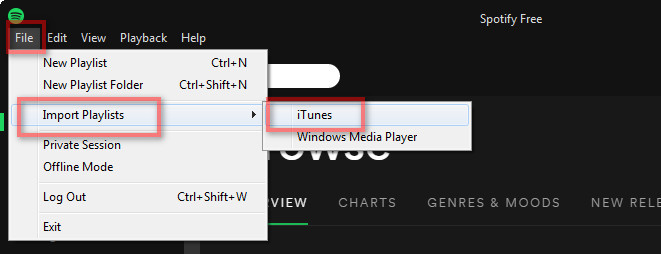 Import iTunes playlists to Spotify