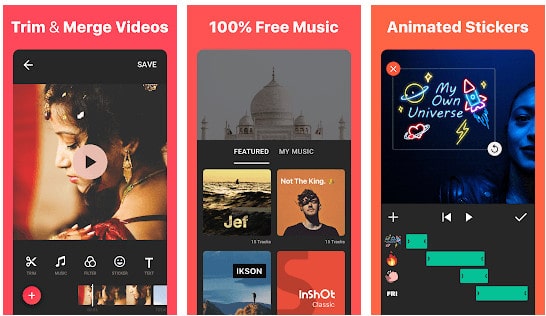 mixa la musica di Spotify nell'editor video di inShot