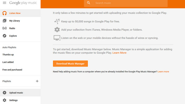 Download Google Music Manager