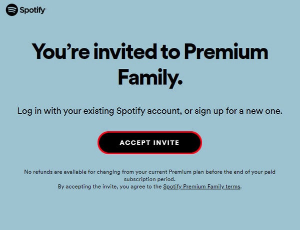 join spotify family plan