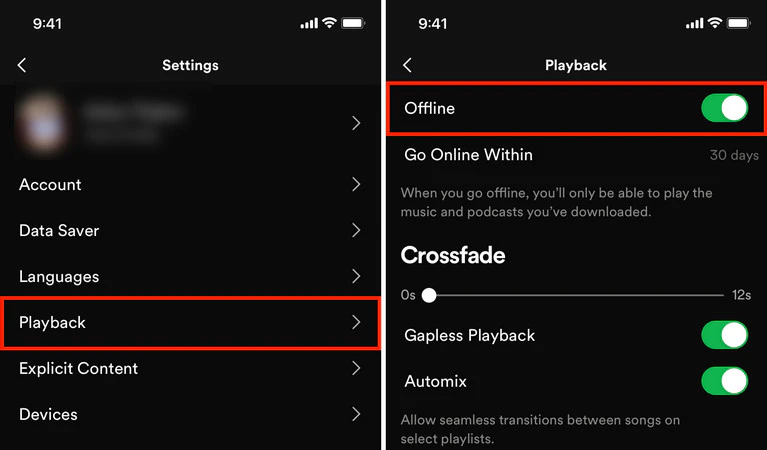 listen to spotify offline on phone