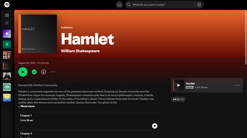 listen to the chapter on audiobooks
