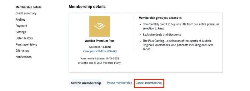 membership detalis