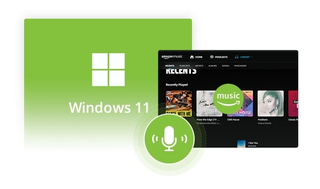 record amazon music on windows 11