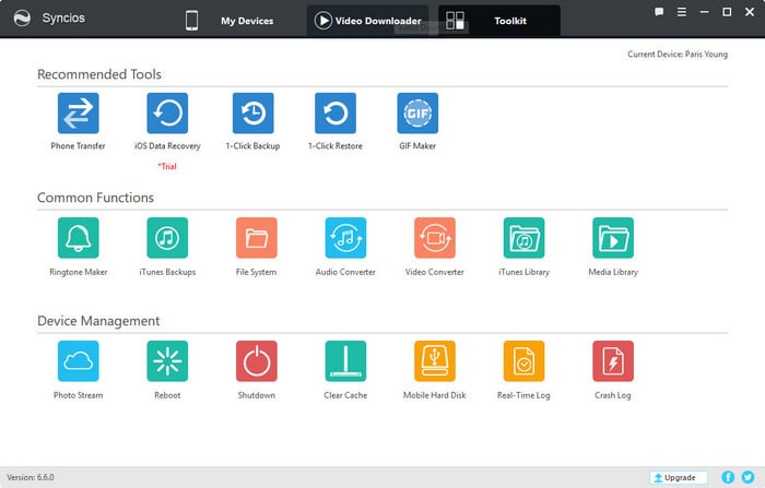 syncios toolkit