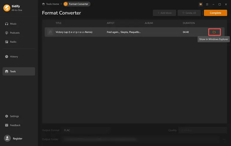 Step 4: Locate Your FLAC Files