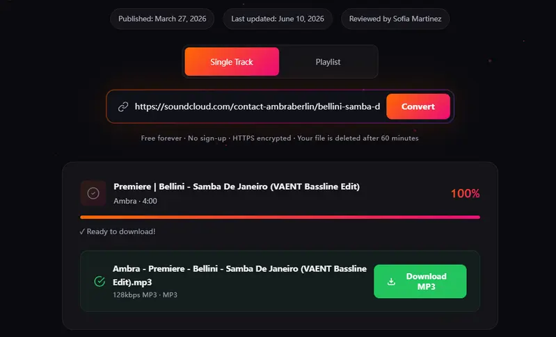 Step 2: Download mp3 song from scvmp3