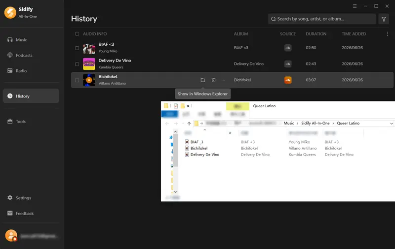Step 4: Converted playlist to MP3