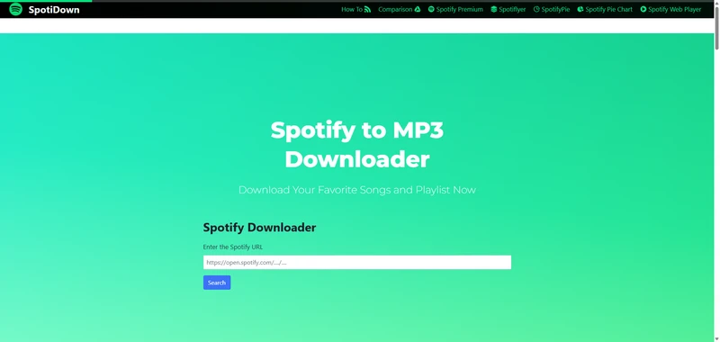 SpotiDown MP3 downloader