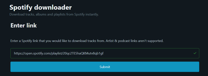 spotifydownloader online MP3 downloader