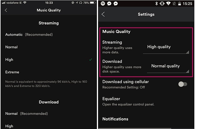 Enable High Quality Streaming Mobile