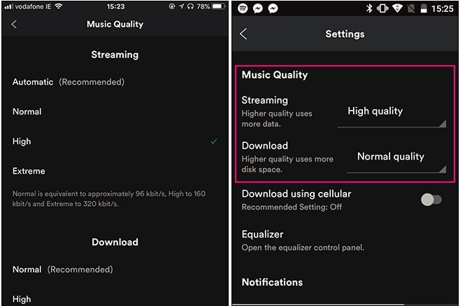 Enable High Quality Streaming Mobile