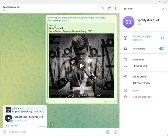 spotify music bot