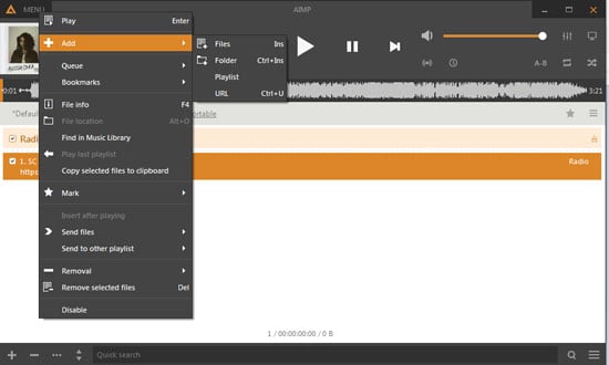 Import Spotify Music to AIMP