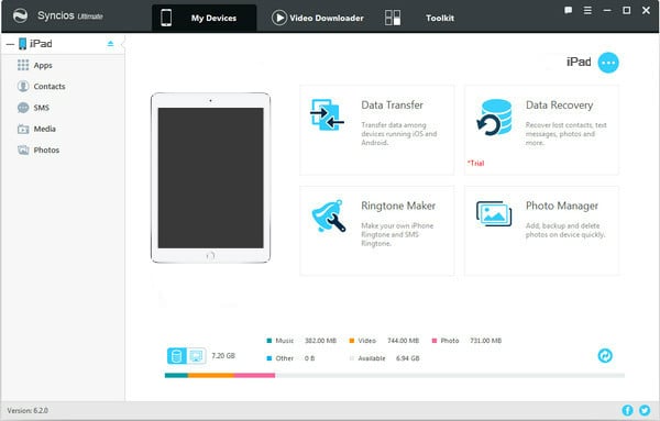 Syncios iPad Manager