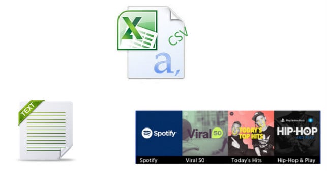 Esporta la playlist di Spotify in Excel CSV