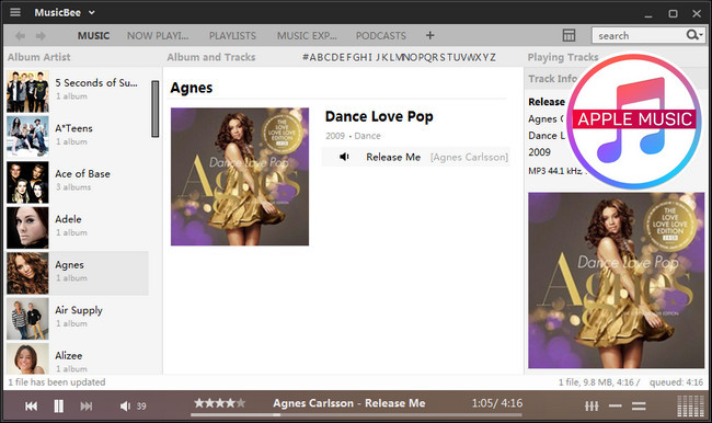 Stream Apple Music on MusicBee