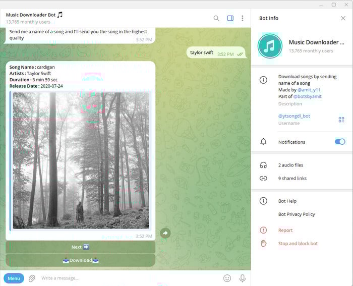 telegram spotify downloader bot