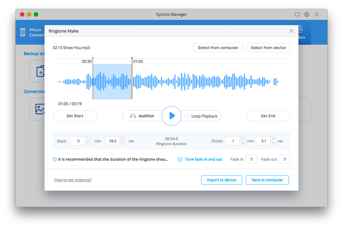 edit ringtone