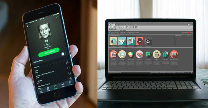 Add Spotify music to VSDC Video Editor
