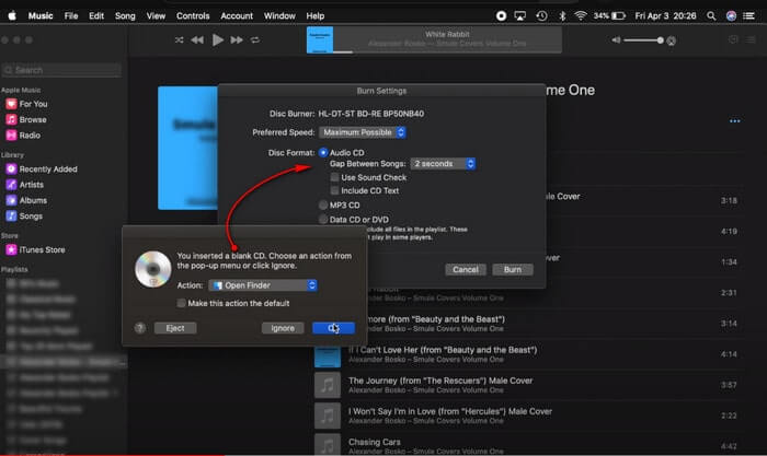 burn youtube music to cd on mac