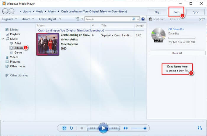 burn youtube music with windows media player