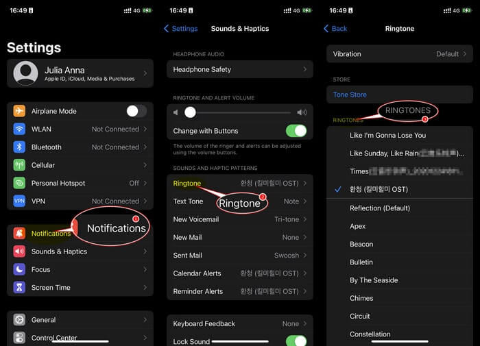 set youtube music as ringtone on iphone