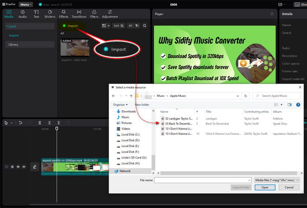 How to Import Spotify Music to CapCut