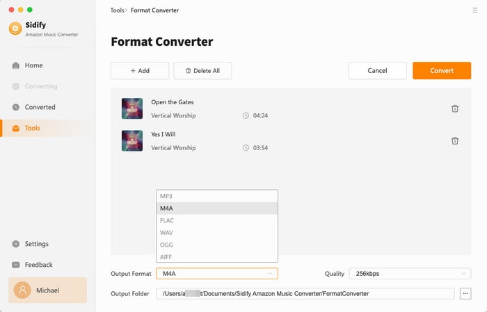 convert local music to different formats