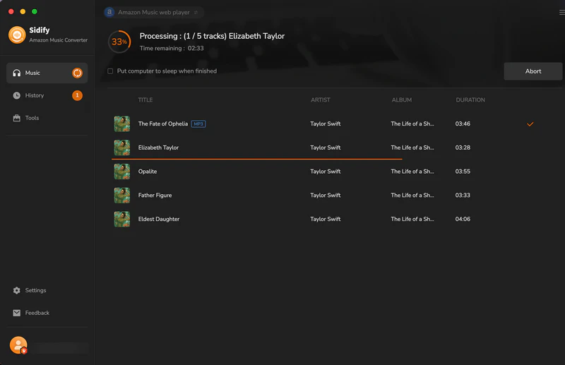 export amazon music to the computer