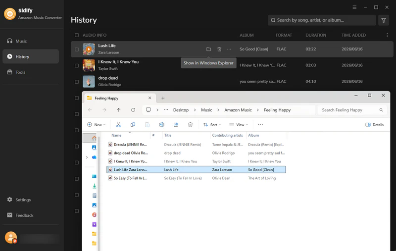 Step 5: Check Downloaded FLAC Files
