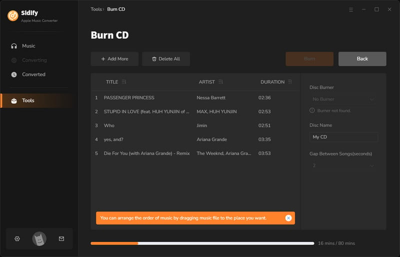 burn apple music to cd