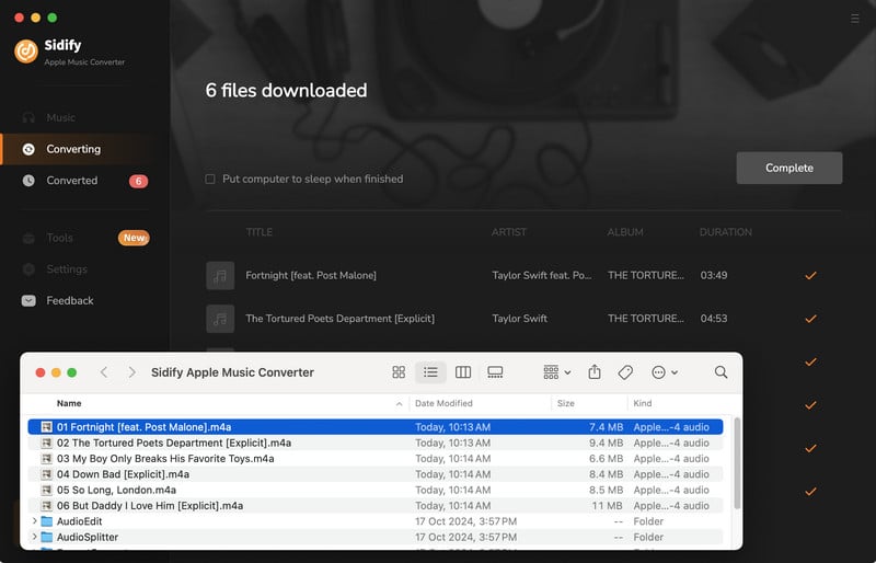 save apple music downloads to local computer